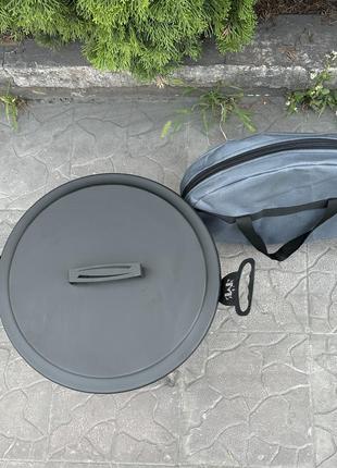 Комплект сковорода с диска sdr-40kch с крышкой и чехлом4 фото