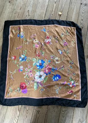 Платок шелк винтаж