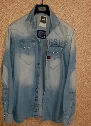Рубашка джинсовая g-star raw