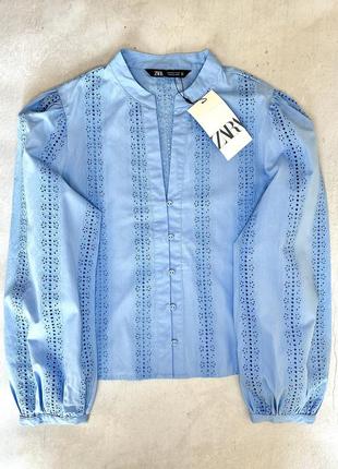 Блуза zara с вышивкой