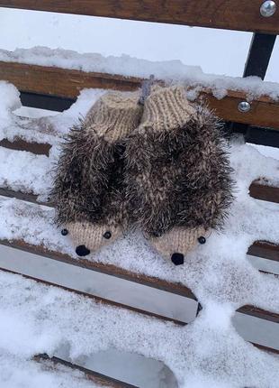 Шкарпетки капці дитячі та дорослі вʼязані