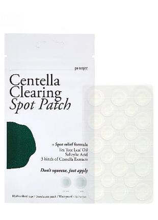 Точкові патчі від запалень з екстрактом центелли азіатської petitfee centella clearing spot patch