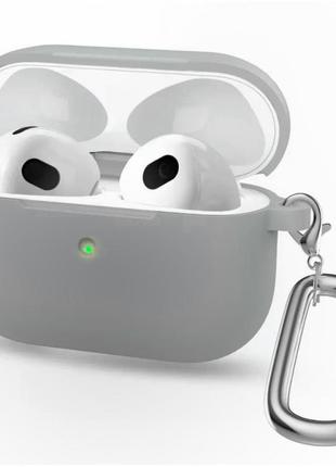 Airpods pro 2 case — with carabine — gray