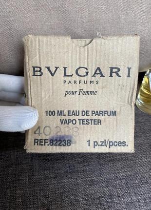 Bvlgari pour femme парфумована вода тестер 100 мл, оригінал6 фото