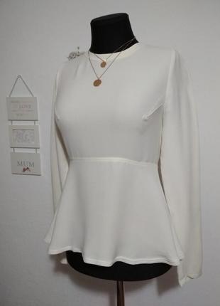 100% шелк люкс бренд шелковая блузка с баской супер качество!!!2 фото