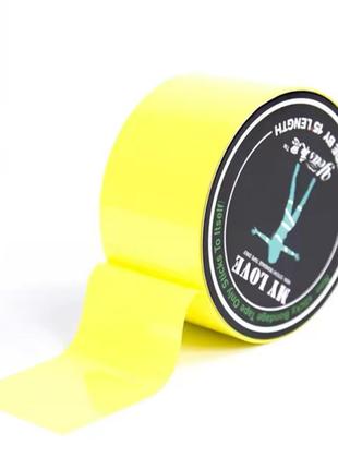 Бондажная лента для бдсм желтая