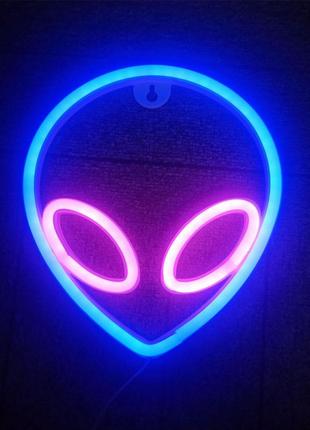 Нічний світильник — neon sign — alien