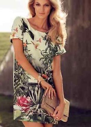 Сукня h&m conscious collection з тропічним принтом