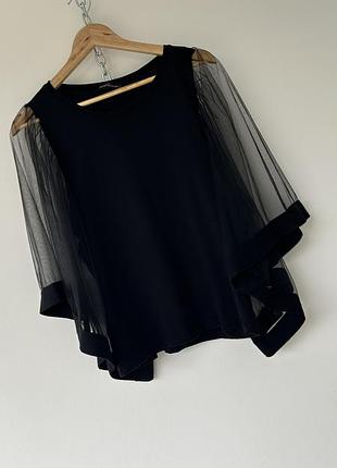 Кофта з шифоновими рукавами