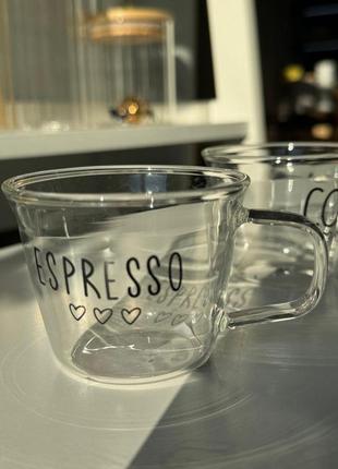 Кружка стекло прозрачная 150 мл "espresso"