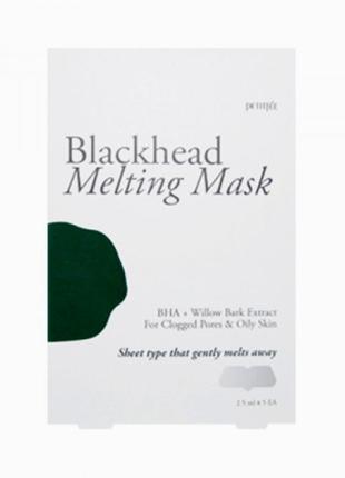 Тануча маска для носа проти чорних точок petitfee blackhead melting mask - 5шт