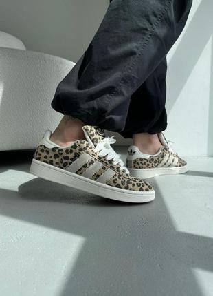 Женские кроссовки adidas campus 00s white leopard v / smb1 фото