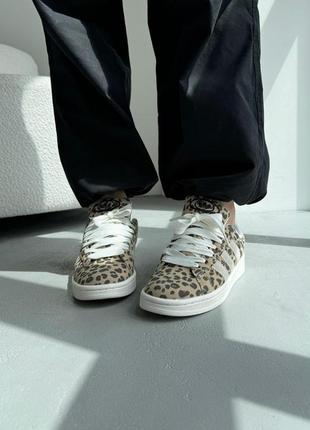 Женские кроссовки adidas campus 00s white leopard v / smb3 фото