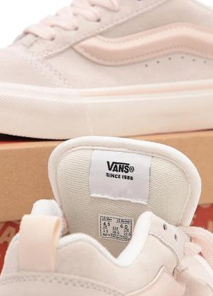 Кеды vans knu skool beige , женские кроссовки, венс8 фото