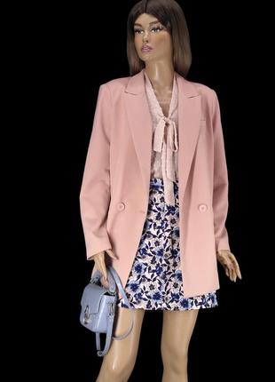 Брендова бавовняна спідниця "h&amp;m" у квітковий принт. розмір eur42. 6