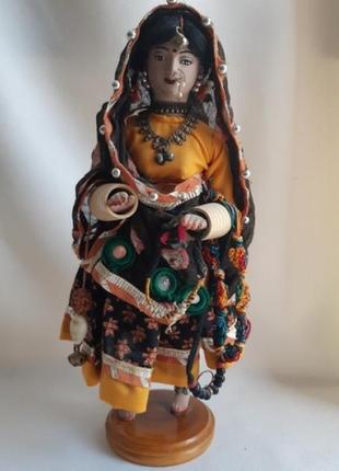 Статуэтка кукла керамика индианка винтаж1 фото