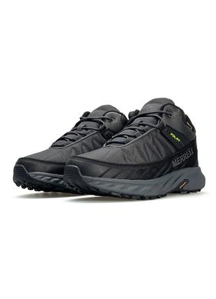 Мужские кроссовки merrell float pro black grey green7 фото