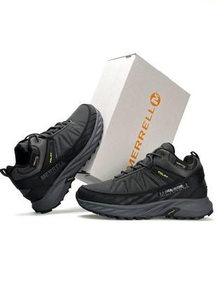 Мужские кроссовки merrell float pro black grey green5 фото