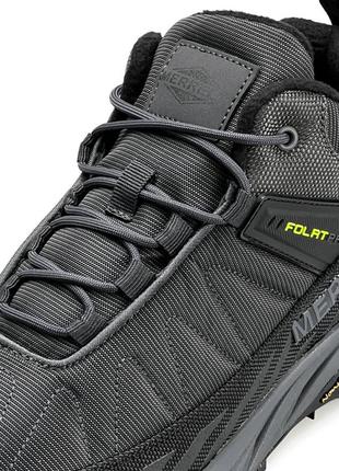 Мужские кроссовки merrell float pro black grey green6 фото
