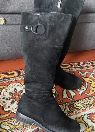 Замшевые сапоги vagabond