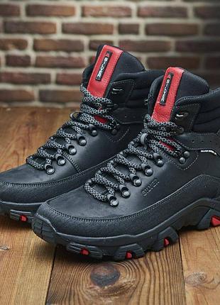 Чоловічі зимові черевики silver термо натуральна шкіра , мужские кожаные зимние ботинки