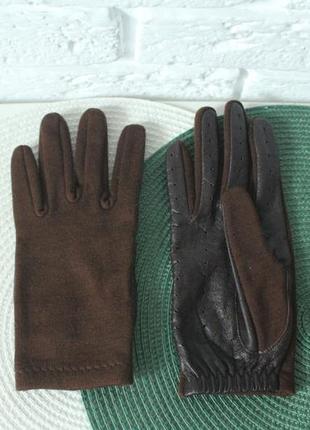 Перчатки из натуральной кожи damart.6 фото