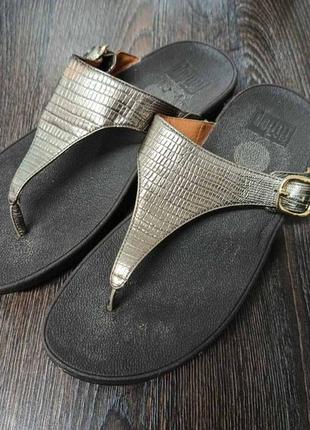 Шльопанці в'єтнамки босоніжки сандалі fitflop 39 розмір 25 см устілка