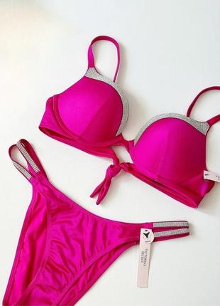 Купальник раздельный стразы оригинал виктория сикрет victoria secret