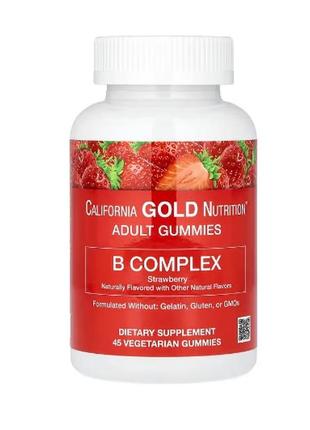 Комплекс витаминов группы b, укрепление нервной системы, 45 шт. витмин в, california gold nutrition