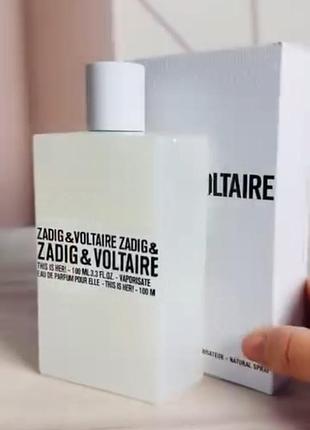 Zadig & voltaire this is her! парфюмированная вода женская, 100 ml