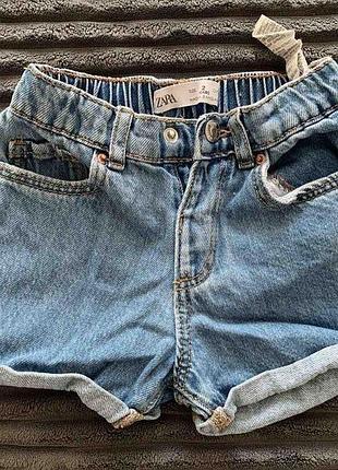 Джинсовые шорты для девочки zara