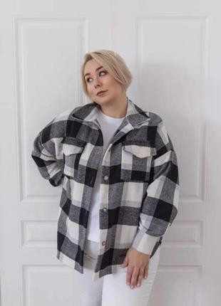 Кашемировая рубашка оверсайз