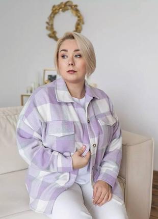 Кашемировая рубашка оверсайз