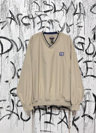 Винтажная нейлоновая кофта, american vintage, оверсайз, из карманы, ultra club, хип хоп, fubu, карл кани