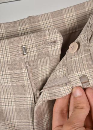 Uniqlo жіночі штани світлі коричневі в клітинку розмір m4 фото