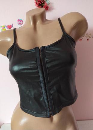 Топ экокожа shein, eur 38 м