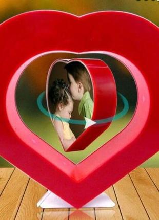 Світлодіодна фоторамка, що левітує, серце. магнітна фоторамка з левітацією та led...