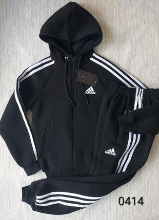 Теплый спортивный костюм adidas для подростков 9-14 лет