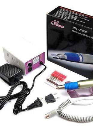 Аппарат для маникюра фрезер lina mercedes mm-25000 об с педалью