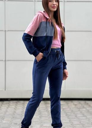 Жіночий велюровий спортивний костюм