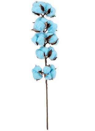 Хлопок "нежное облачко", синий, 45 см