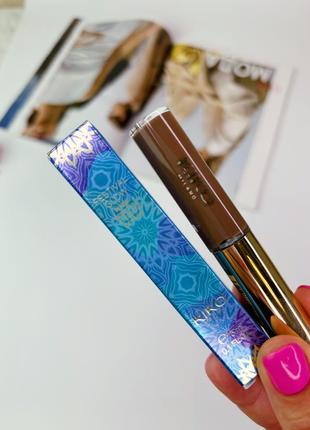 Гель для бровей kiko milano festival glow. тушь для бровей кико милано. коричневый гель