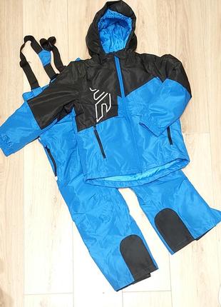 Зимові лижні й термокостюм crivit pro 134-140