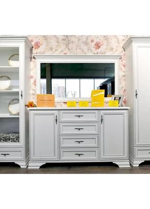 Модульная стенка для гостиной вмк (брв) кентукки n77797 белый альпийский (grb-1760)