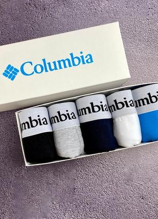 Мужские трусы боксеры - в стиле columbia набор 5 шт.