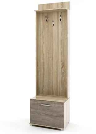 Вішалка підлогова еверест бриз 60х210 см сонома + трюфель (dtm-2125)