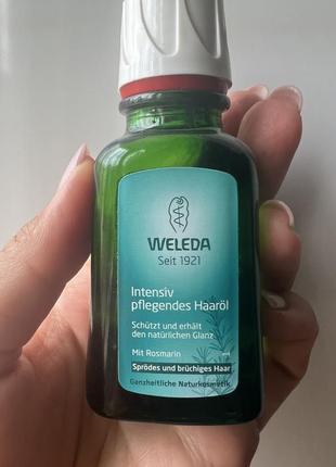 Олія-живлення для сухого та ламкого волосся з екстрактом розмарину weleda