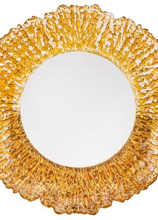 Тарілка "сонячні промені", золота, 33 см elisey