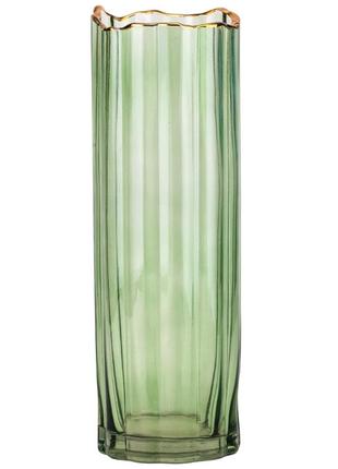 Стеклянная декоративная ваза для цветов "дыхание леса", 29,5 см, декор для дома