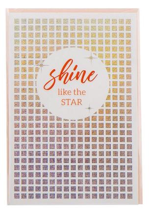 Серия открыток "shine like the star", 6 видов elisey